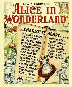 Images Dated 2nd October 2009: ALICE IN WONDERLAND, bottom center: Charlotte Henry on window card, 1933