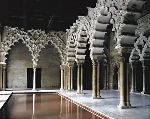 Aragon Prints: Aljaferia Palace. 11th c. SPAIN