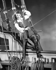 Shipboard Prints: AGAINST ALL FLAGS, Maureen O'Hara, 1952