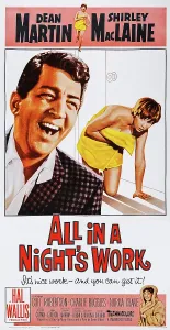 Maclaine Prints: ALL IN A NIGHT'S WORK, US poster