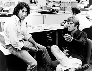 ALL THE PRESIDENT'S MEN, from left, Dustin Hoffman, Robert Redford, 1976. Warner Bros./courtesy Everett Collection