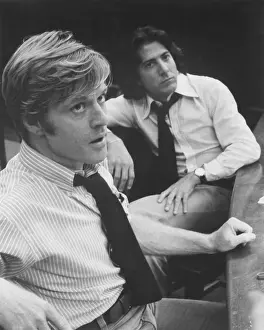 ALL THE PRESIDENT'S MEN, from left: Robert Redford, Dustin Hoffman, 1976