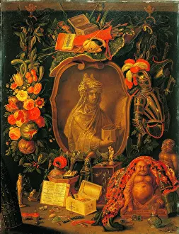 Fruit Prints: Allegory of Asia, by Erasmus Quellinus II and Jan van Kessel I