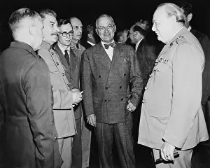 Truman Prints: Allied leaders at the Potsdam Conference