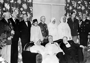 Summits Prints: Allied Nations War Strategy Conference in Casablanca