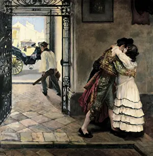Aisa Rst Prints: ALPERIZ, Nicols (1865-1928). The Farewell of the Bullfighter