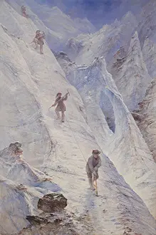 Travel Prints: Alpine Climbers, 1869, by Elijah Walton