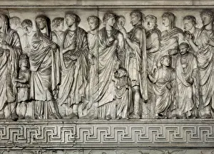 Antique Prints: Altar of Peace of Augustus. 13 BC