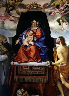 Sebastian Prints: Altarpiece of the Holy Spirit, by Lorenzo Lotto