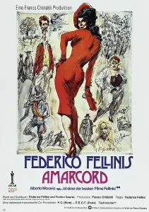 February Prints: AMARCORD, German poster, 1973