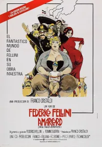 Buxom Prints: AMARCORD, Spanish language poster art, 1973