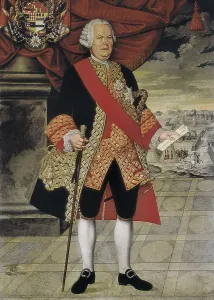 AMAT Y JUNYENT, Manuel de (1704-1782). Spanish politician and military man. Anonymous portrait. Painting. SPAIN. Barcelona. Virreina Palace