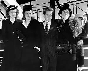 Kathleen Prints: Ambassador Joseph Kennedy's wife and three children arrive in New York