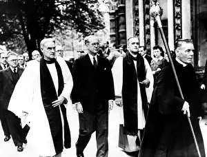 Ambassador Prints: Former Ambassador Joseph P. Kennedy (second from left), in the procession from St