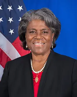 Ambassador Prints: UN Ambassador Linda Thomas-Greenfield, has a foreign service portfolio dating back to 2004