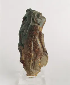Archaeology Prints: Amber pendant with figure of a warrior