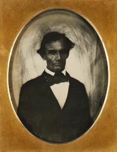 Images Dated 29th July 2009: Ambrotype of Abraham Lincoln, taken in Pittsfield