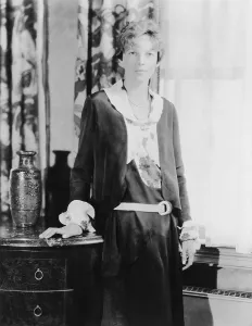 Amelia Prints: Amelia Earhart (1897-1937), celebrated American aviator. Ca. 1930