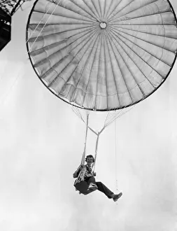 Mid Air Prints: Amelia Earhart helps test a commercial parachute