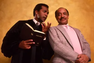 Hemsley Prints: AMEN, from left: Clifton Davis, Sherman Hemsley, 1986-91