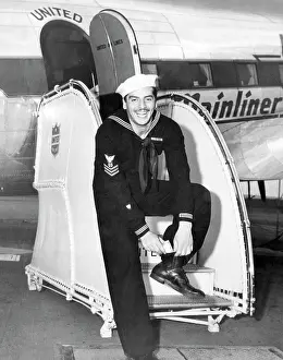 Actor Prints: American actor and Coast Guardsman Victor Mature