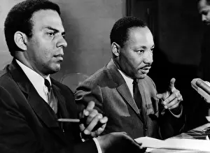 Civil Rights Prints: American civil rights activists Andrew Young and Dr