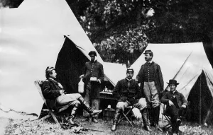 Images Dated 19th May 2007: American Civil War: A group of Union officers