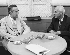 Averill Prints: American diplomat Averill Harriman meeting with Iranian Premier