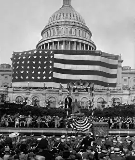 Rs3wn Prints: American Flag Association drapes the capitol with a massive display of stars and stripes