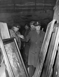Omar Prints: American Generals inspect artworks looted by Nazis. April 12, 1945