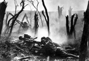 Wreckage Prints: American gun crew from the 23rd Infantry