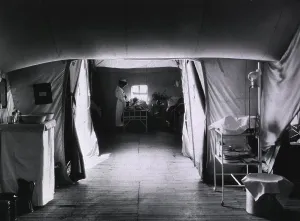Patients Prints: American National Red Cross tent hospital in Auteuil