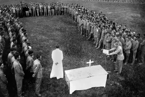 Prison Camp Prints: American POWs at in a Japanese camp in Airyokei