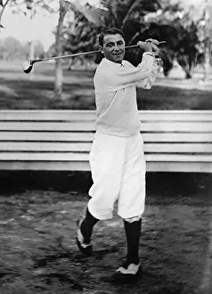 Champions Prints: American professional golfer Gene Sarazen playing in Miami