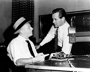 Winchell Prints: American radio commentators Walter Winchell (left)