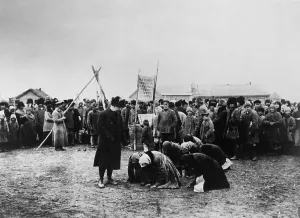 Famine Prints: American Relief Administration distributing food in the Volga District