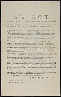 Document Prints: American Revolution. Act by Congress of Confederation