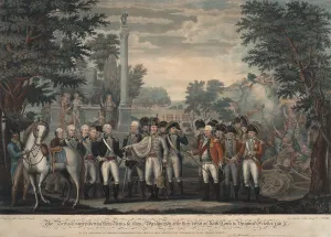 Lcgr1904 Prints: American Revolution. British surrendering their arms to Gen