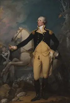 Lcgr1904 Prints: American Revolution, General George Washington at Trenton, 1792, by John Trumbull, 1892
