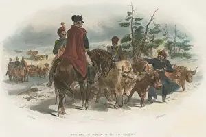 Lcgr1904 Prints: American Revolution. General Henry Knox arrived in Boston with 59 cannons and mortars from Fort Ticonderoga on Jan