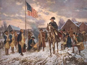 1700s Prints: The American Revolution, George Washington at Valley Forge