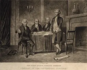 20 40 Years Old Prints: American Revolution, Second Continential Congress, Philadelphia, 1775-1776