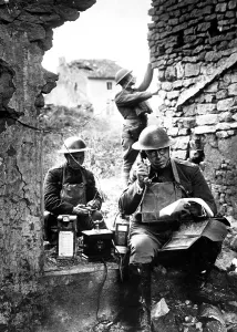 Wires Prints: American signal officer of the 42nd Division