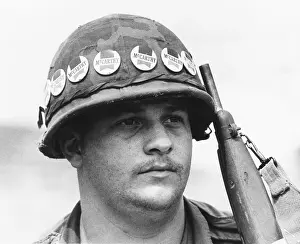 Eugene Prints: American soldier at Quan Loi, Vietnam