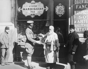 Allies Prints: American solider of the Allied post-WW1 occupation forces in Istanbul in 1920