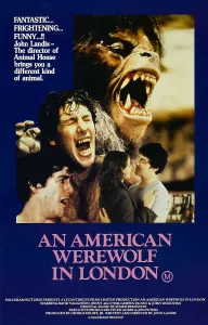 AN AMERICAN WEREWOLF IN LONDON, David Naughton, lower right l-r: Jenny Agutter, David Naughton on poster art, 1981, Universal Pictures/courtesy Everett Collection