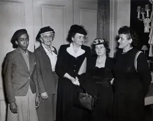 Organized Labor Prints: American women labor leaders with Secretary of Labor
