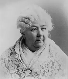 Adults Prints: American women suffrage leader, Elizabeth Cady Stanton, 1891 (BSLOC_2018_2_43)
