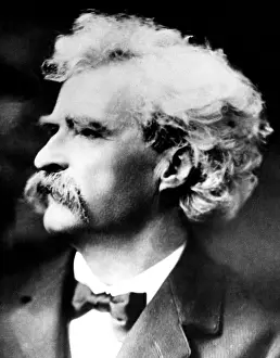 Novelist Prints: American writer Mark Twain, (aka Samuel Clemens)