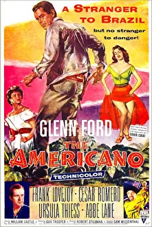 Romero Prints: THE AMERICANO, US poster, from left: Ursula Thiess